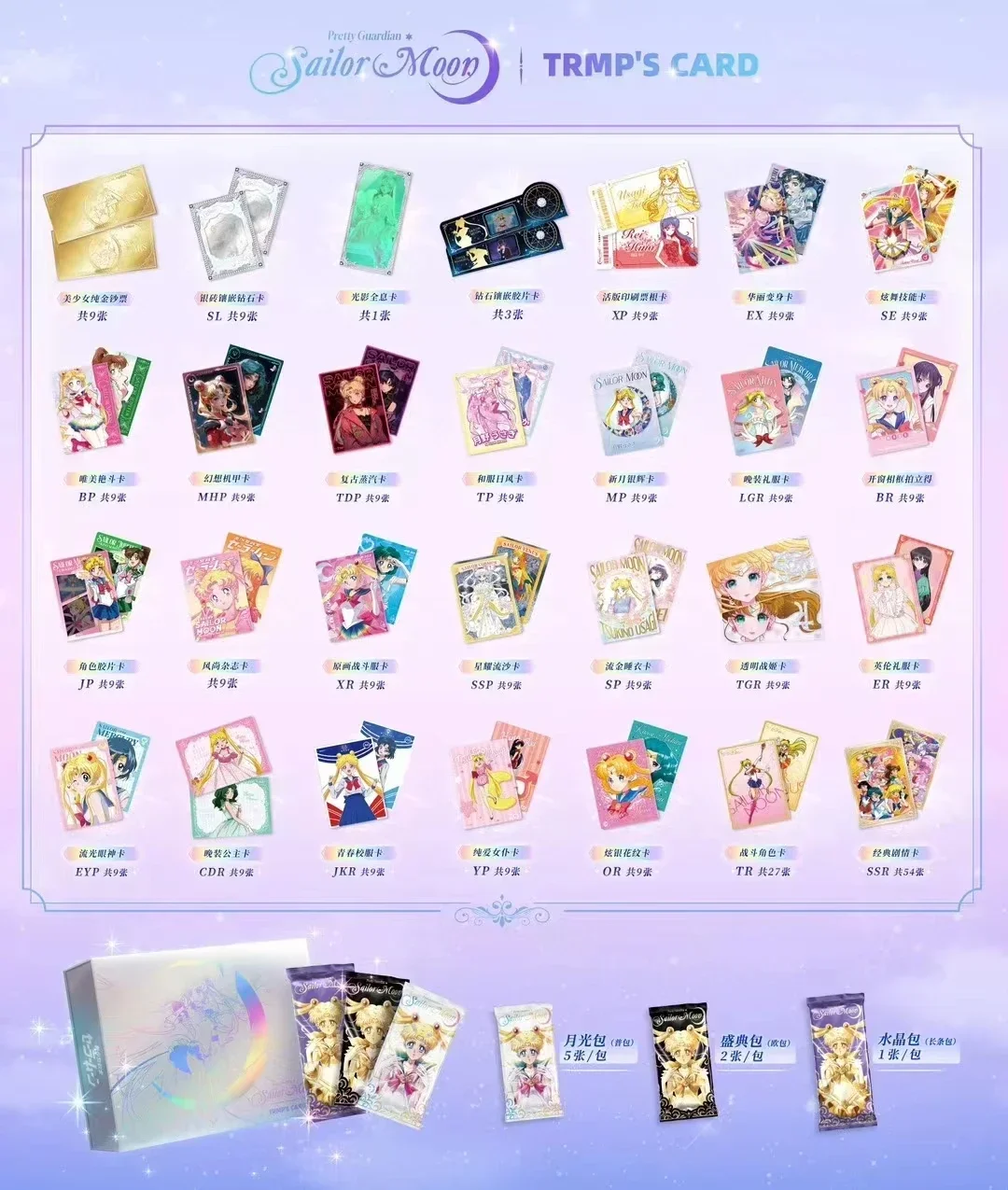 2023 New Sailor Moon Silver Crystal Cards 30th Anime Special Edition Full Flash Edition Special PR Card Chibiusa Mizuno Ami Hino