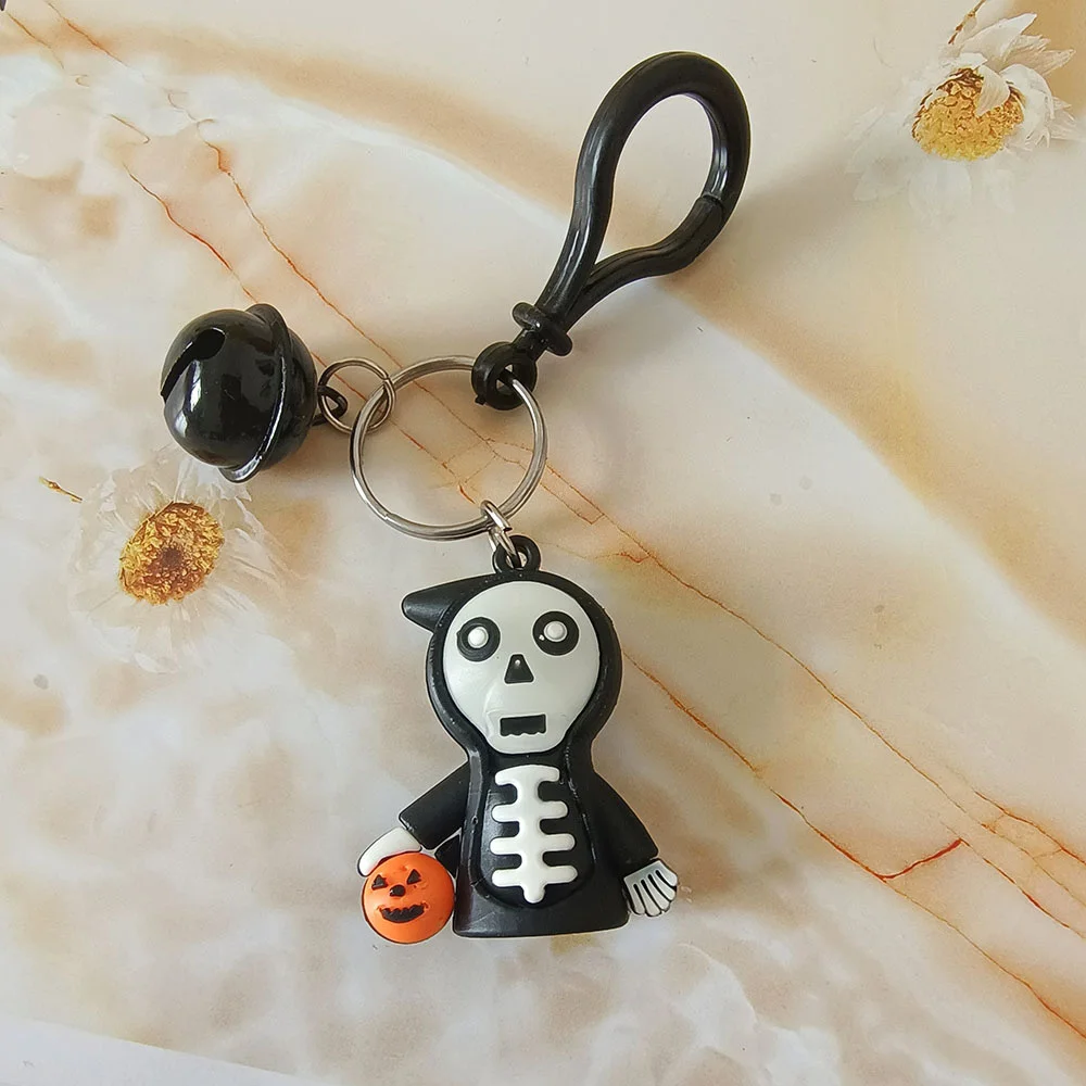 New Halloween Ghost Keychain Cute Cartoon Toy Pendant Bag Keychain Car Keychain Gift