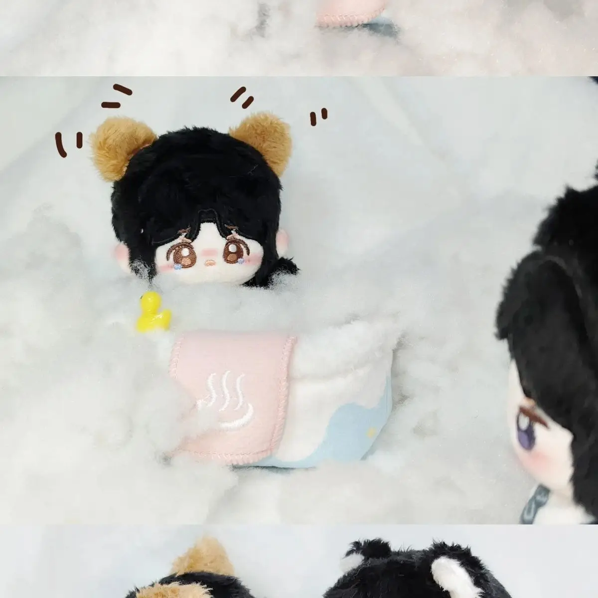 10cm coreano drama amigável avivalar lee hye ri chung su bin impresso algodão conjunto de acessórios de pelúcia