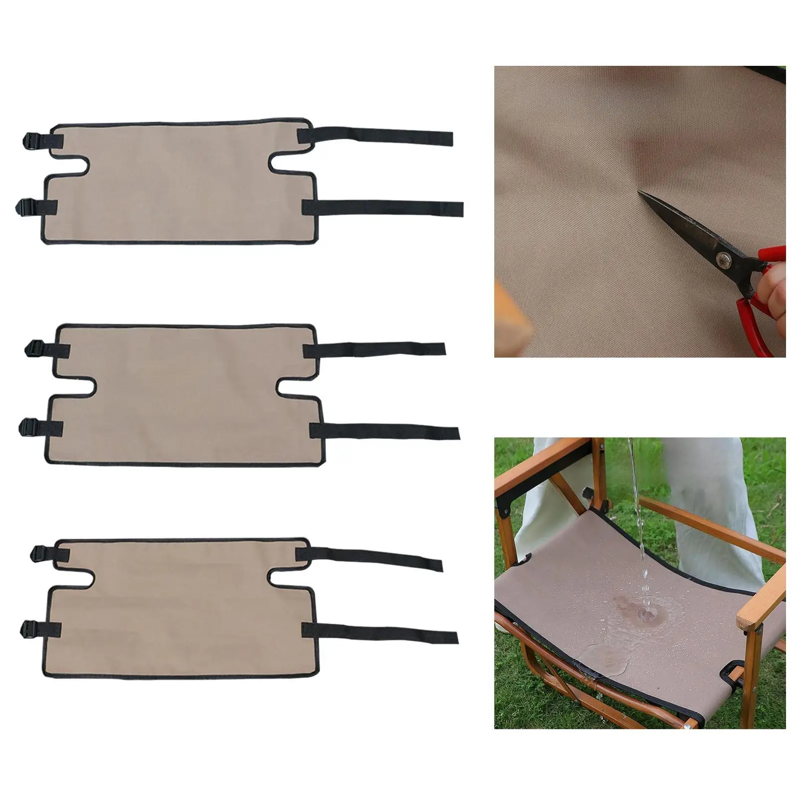 Camping Chair Replacement Cloth Portable, Wear Resistant, Practical Easy to Install Premium, Breathable, Oxford Cloth Accessory