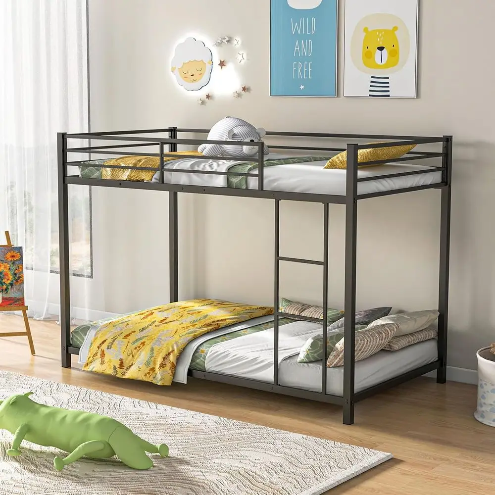 Metal Bunk Bed Twin…