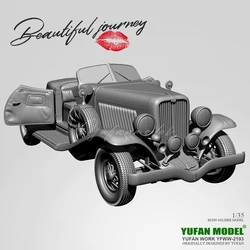 YUFAN MODEL 1/35 Resin Soldier model kits car colorless and self-assembled YFWW-2193