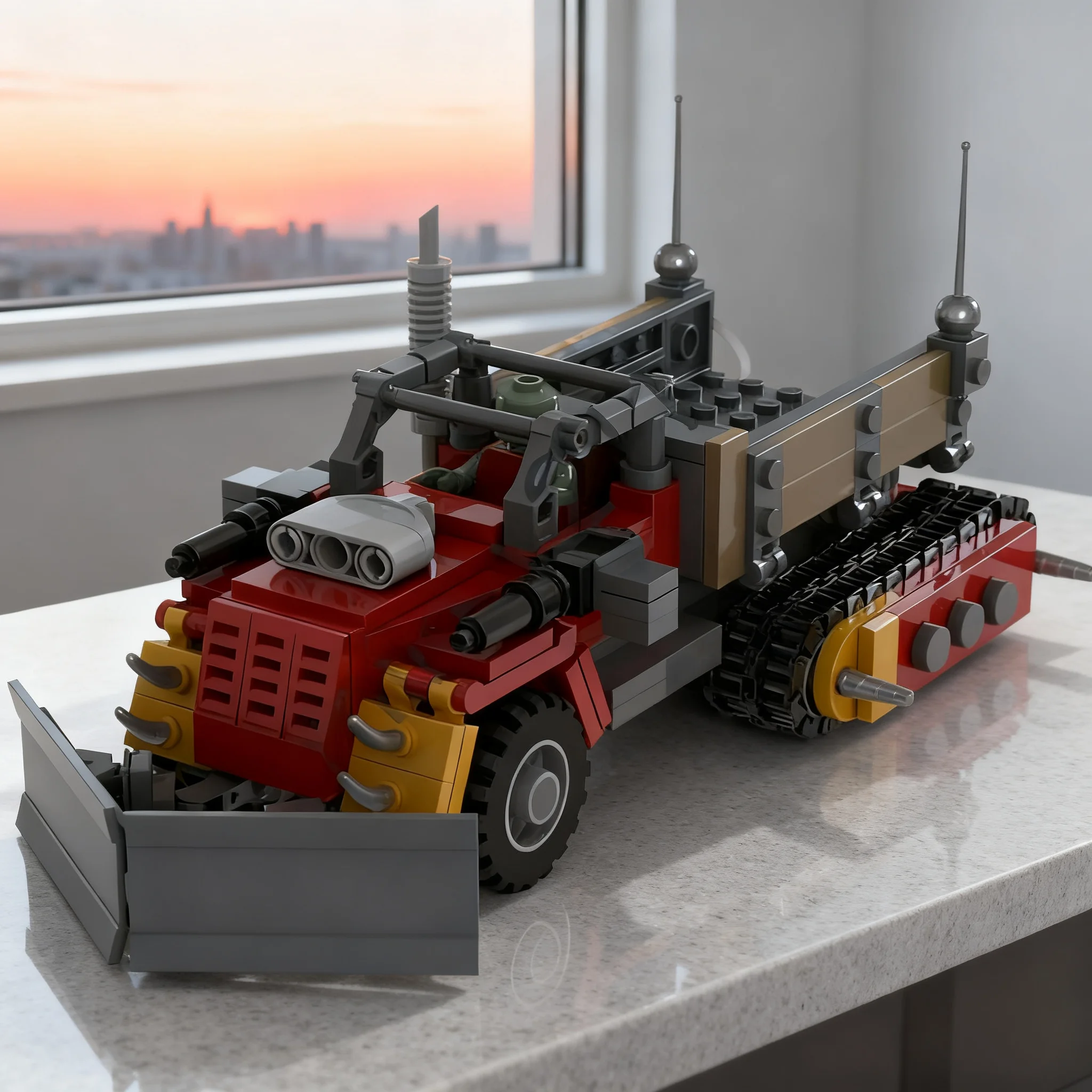 443pcs MOC Other Future Battle DoW Trukk Model Building Blocks Construction Toy Christmas Gift Creative Education Brick Display