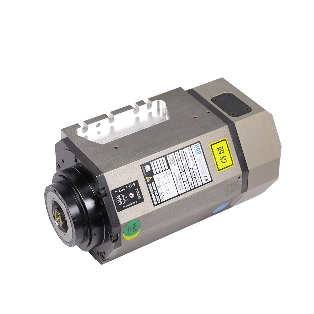 

HQD 5 Axis 12Kw HSK63F Automatic Tool Changing ATC Spindle Motor for CNC Center Machine GDL65-HSK63F-24Z/12