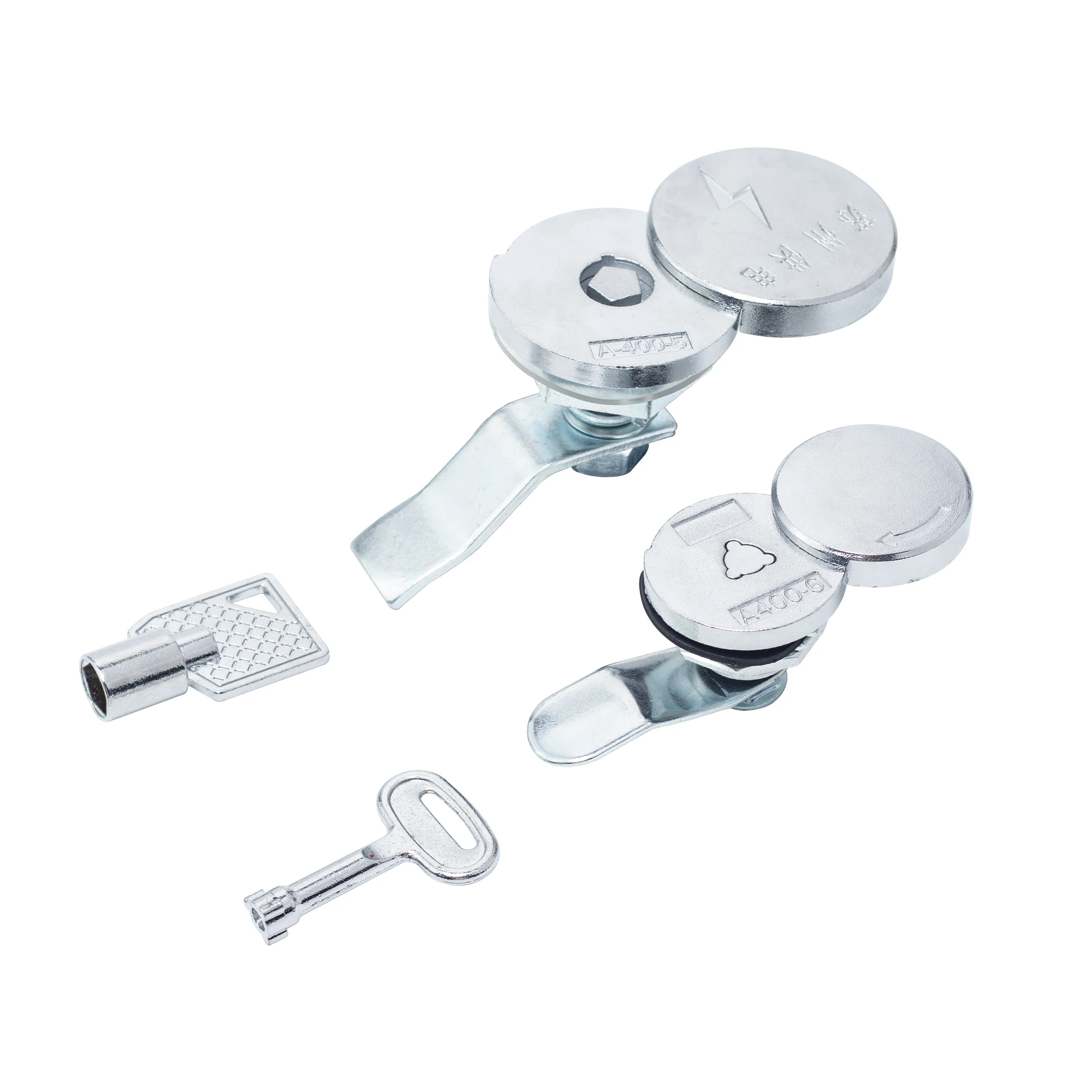 A400 Wholesale Zinc Alloy Waterproof Lock Electrical Distribution Dox Circular Lock Dust Prevention Outdoor Rotating Tongue