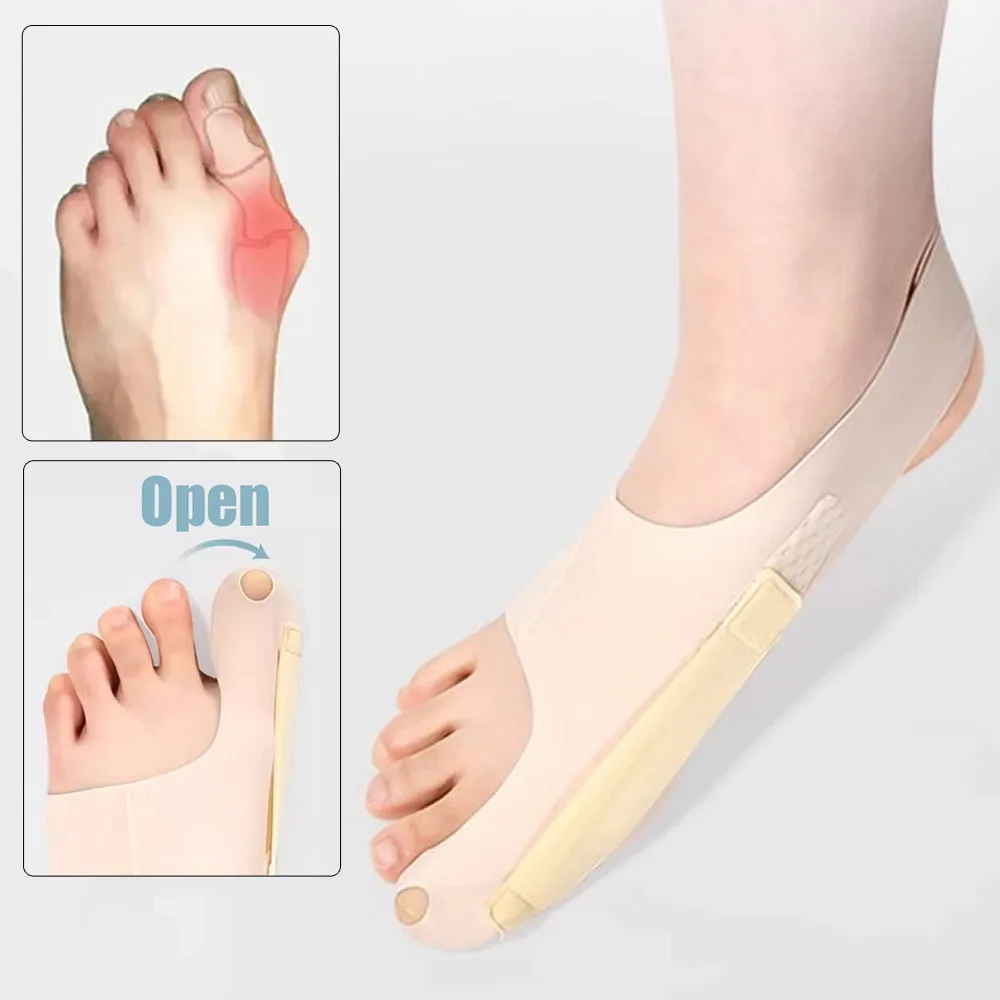 

1PC Bunion Corrector Socks Comfortable Breathable for Day/Night Support Hallux Valgus Pain Relief Non-Slip Big Toe Straightener