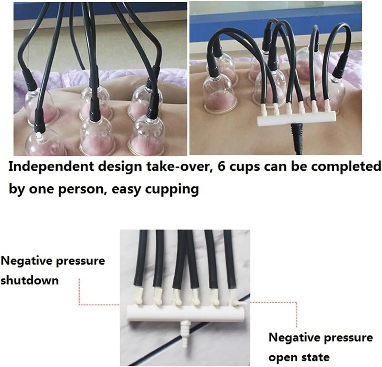 Lactation Massager Pressure Regulating Valve Operating Four/Six-Way Switch for Breast Enlargement Machine Pipe Connection Tool