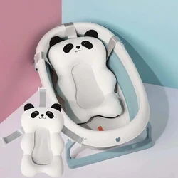 Vasca da bagno regolabile cuscino per doccia supporto per neonato tappetino per sedile sedile per bagnetto cuscino per acqua galleggiante Pad per vasca da bagno pieghevole portatile per bambini