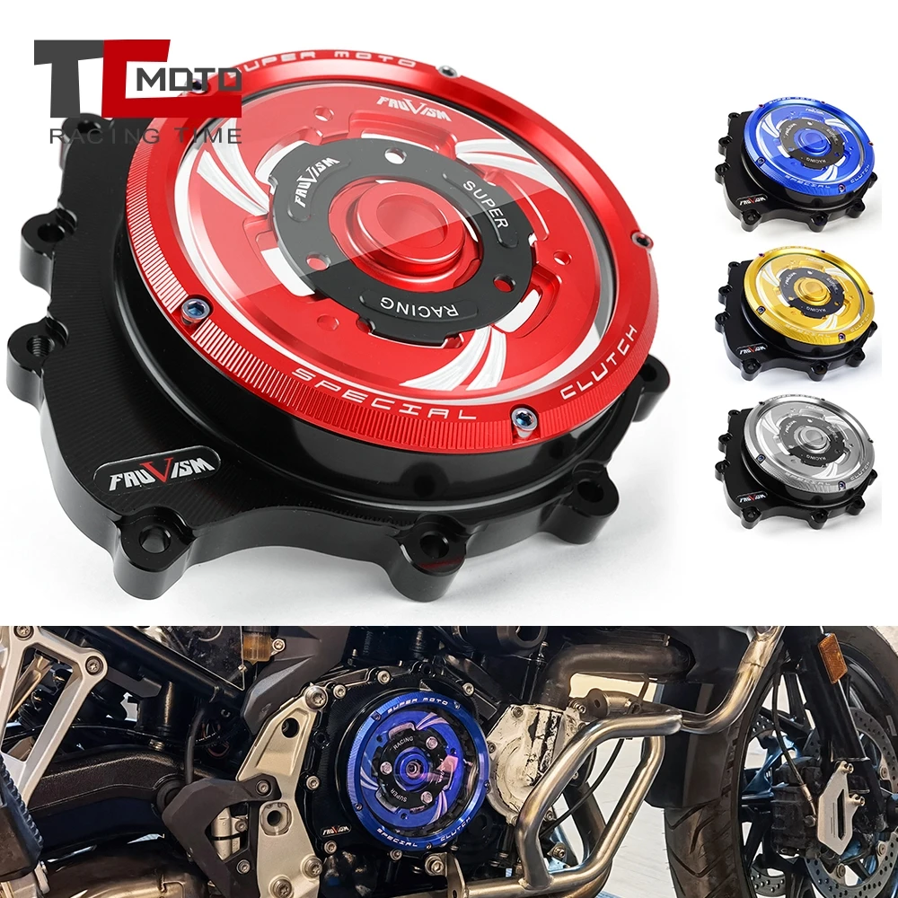 For F900XR F900R 2020-2024 Clutch Transparent Engine Side Protection Cover For BMM F750GS F850GS 2018 - 2024