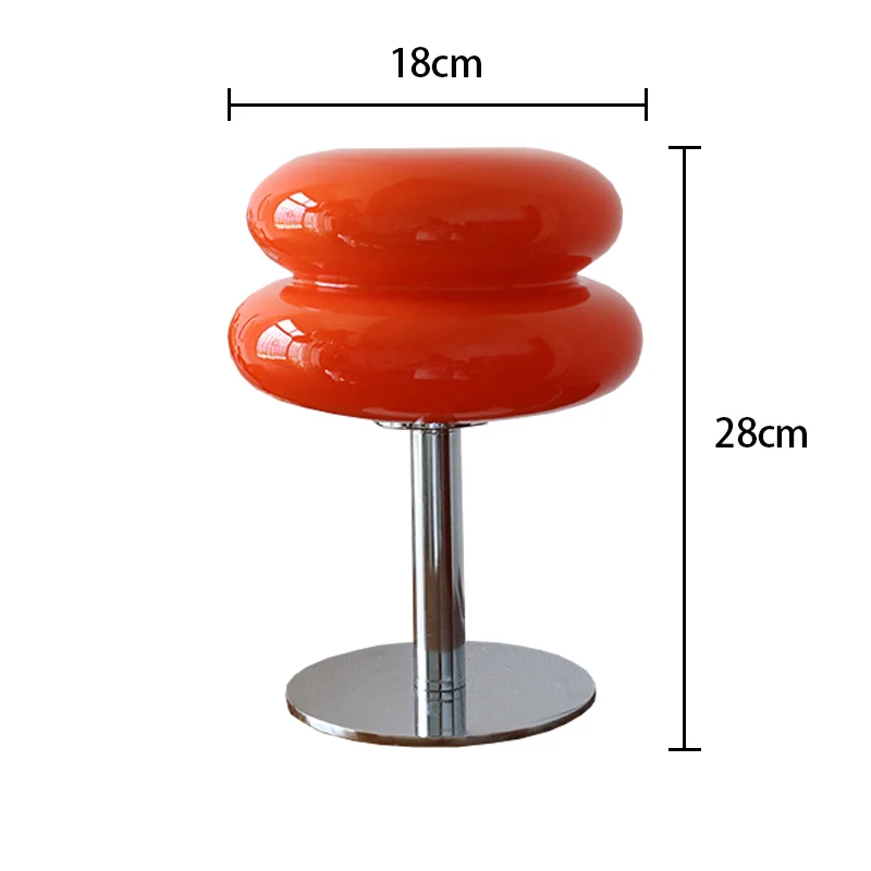 Imagem -06 - Macaron Glass Table Lamp Escurecimento Tricromático Sala de Estar Lâmpadas Atmosfera Eye Protection Night Light Girl Bedside Decor