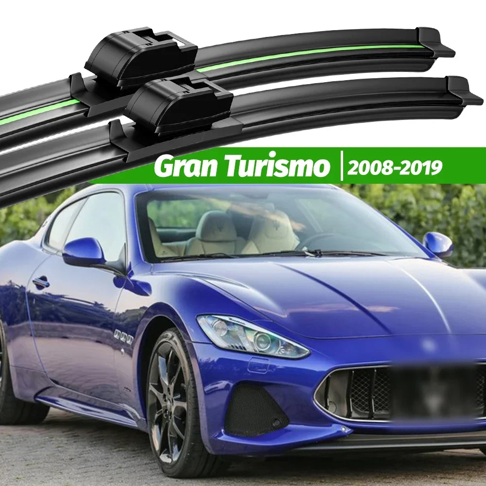 For Maserati Gran Turismo 2008-2019 2pcs Front Windshield Wiper Blades 2009 2012 2014 2016 2018 Windscreen Window Accessories