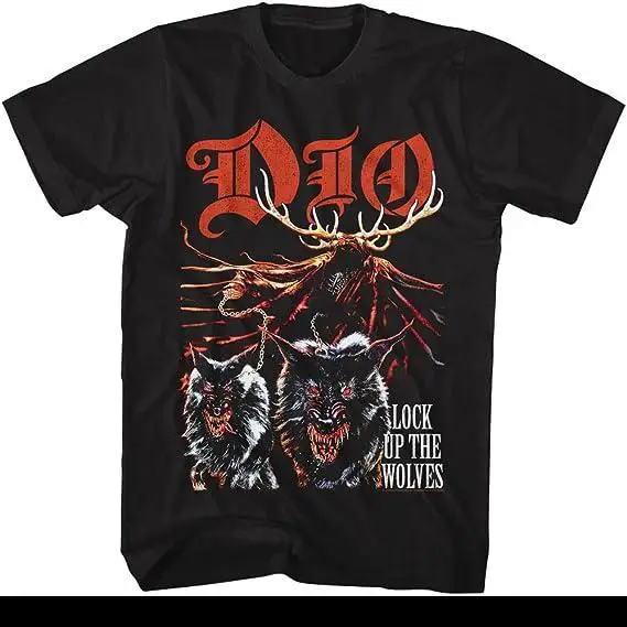 DIO Rock Band، فرقة الروك المعدنية الثقيلة، الرذاذ المباشر الرقمي الأمريكي القديم، تي شيرت كلاسيكي أوروبي وأمريكي بأكمام قصيرة #1