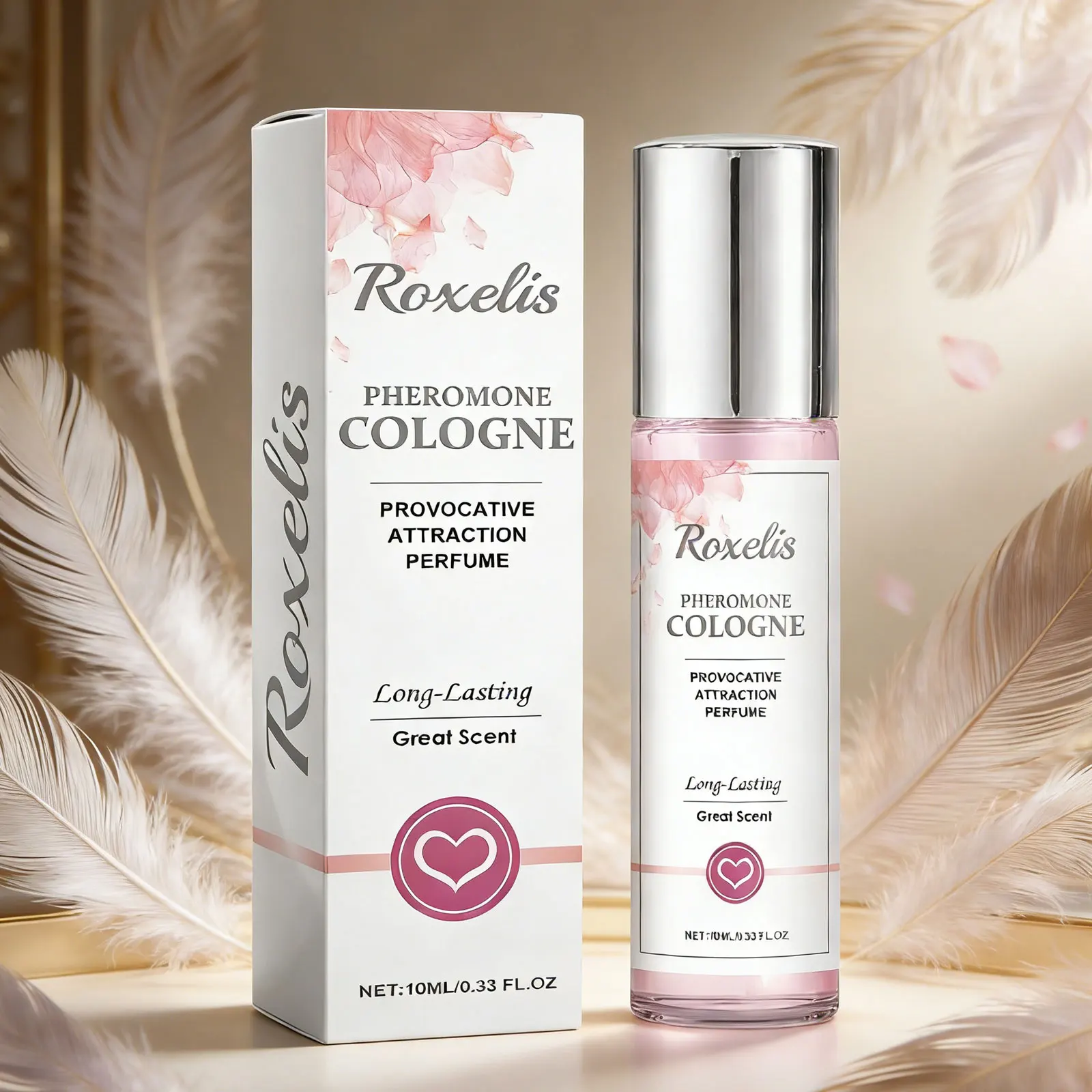 

10ml Roll-On Pheromone Roller Ball Long Lasting Peach Fragrance Oil Armpit Odor Remover Dating Scent Charming Perfume