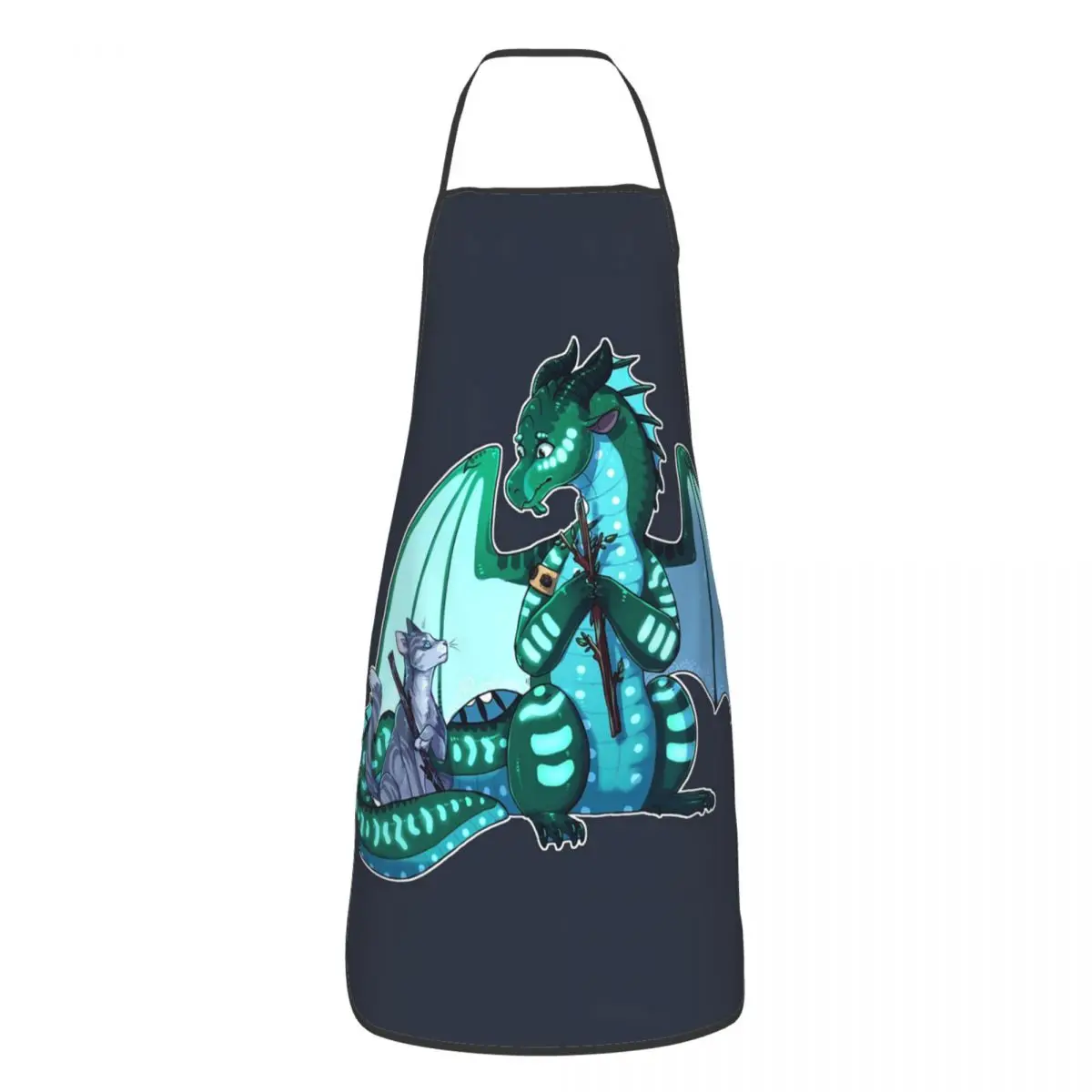 Wings Of Fire & Warriors - Turtle And Jayfeather Apron Chef Cooking Tablier Sleeveless Bib Kitchen Cleaning Pinafore