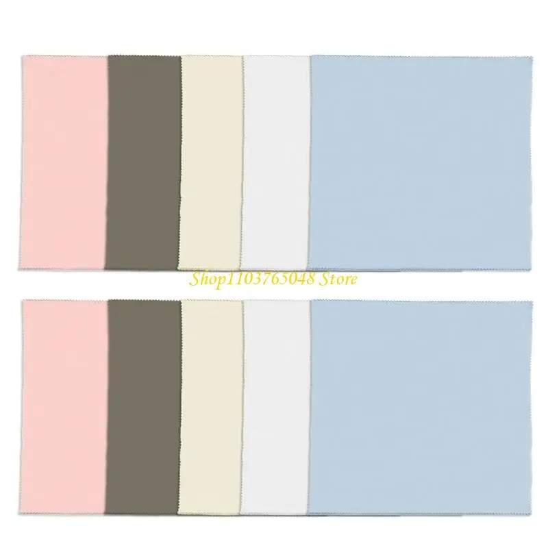 R53E 10PCS Instrument Wipes Dry Cleaning Cloth 31x31cm for Brass Woodwind Instruments Cleaning Cloth Absorbent Drying Cloth