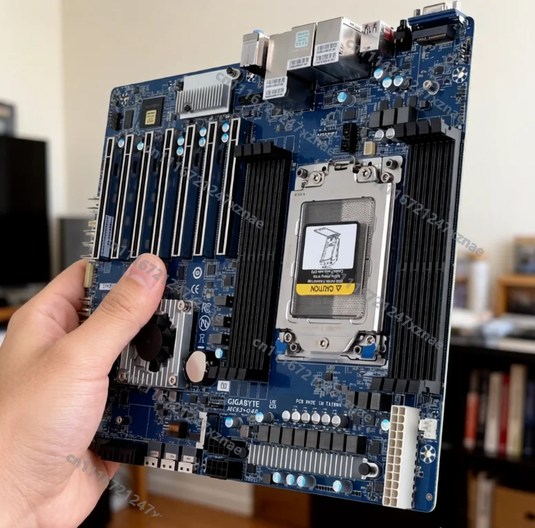 MC62-G40 Workstation Motherboard, AMD WRX80 Chipset, 8-Channel DDR4 3200MHz, Dual 10GbE LAN, 7×PCIe 4.0, M.2, IPMI, CEB