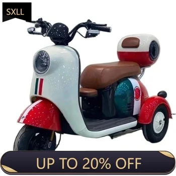 

SXLL Electric tricycle with 3 wheels, 800 watt motor and 5-7 hours of battery life, suitable for long rides