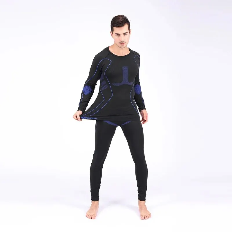 Men Sports Tactical Underwear Set Winter Warm Underwear Long Shirt Breathable Quick Drying Clothing Sweatwicking Sports Clothing