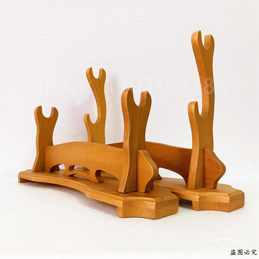 HIGH QUALITY SOLID WOOD MATERIAL1/2-TIERS KNIFE DISPLAY STAND STENTS FOR JAPANESE KATANA SAMURAI SWORD STAND NEW