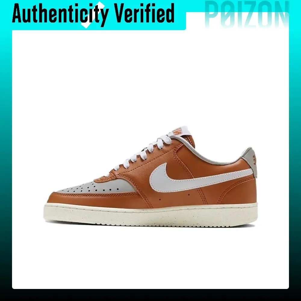 Nike Court Vision Skate Shoes Unisex Low-top Orange White FJ2767-800