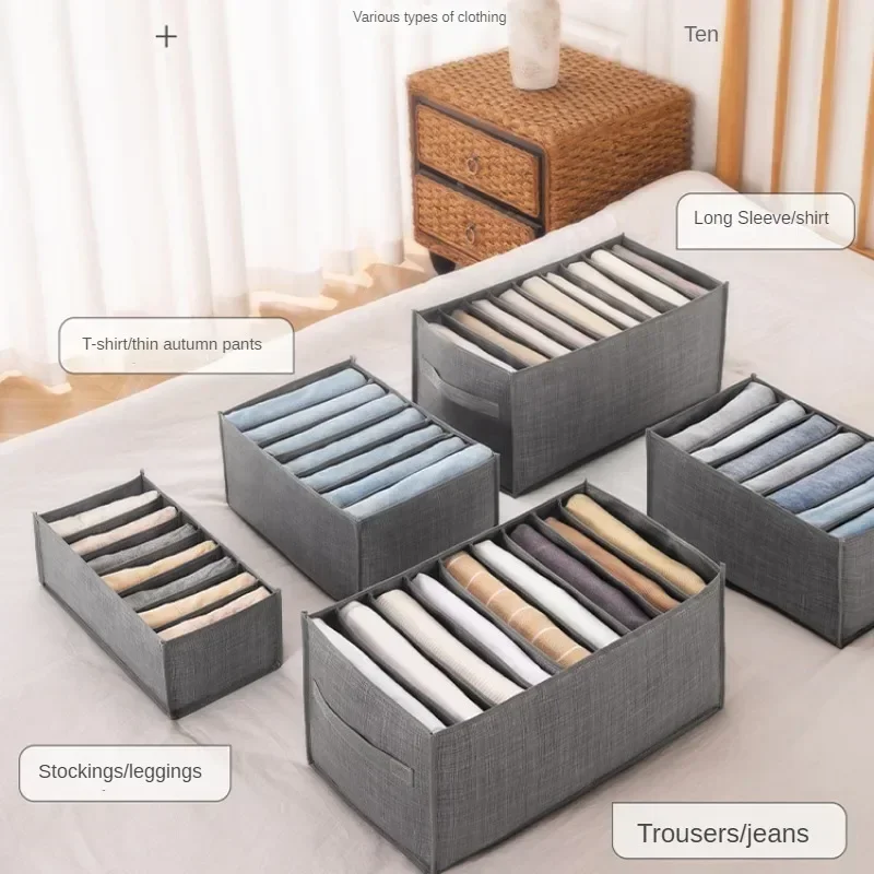 Closet Organizer Jeans Organization Storage Box Clothing Organization System Drawer Organizers Cabinet Pants Storage Organizer