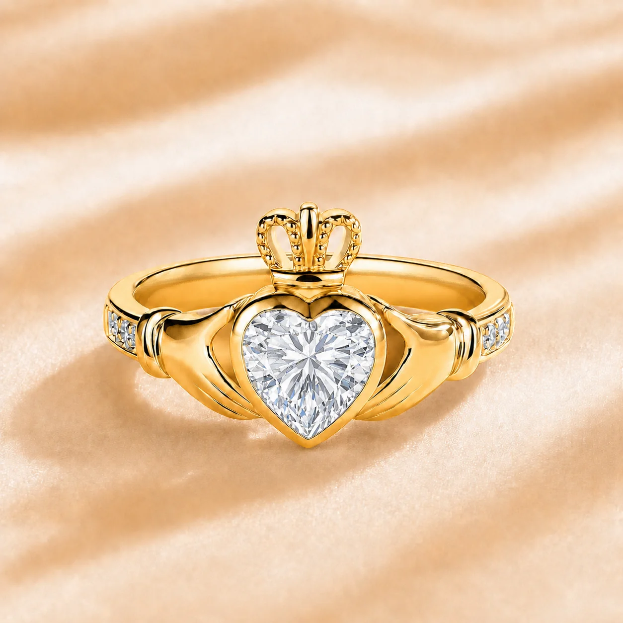 

Custom Lab Grown Diamond Wedding Ring 9K 14K Gold 0.5ct to 3ct VVS Clarity D Color Anniversary Engagement Ring for Women