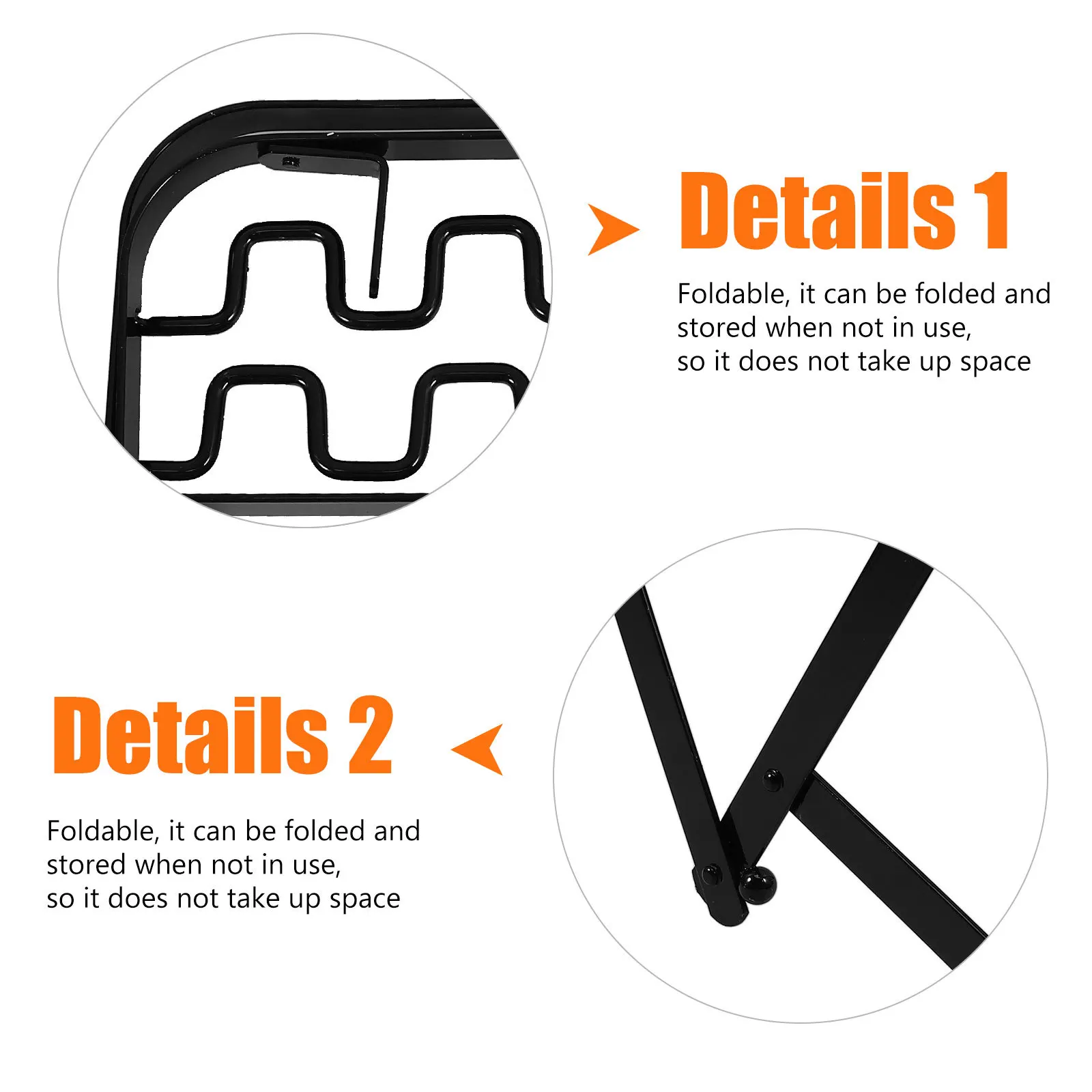 

Foldable Garbage Bag Holder Portable Outdoor Trash Bag Stand Metal Frame Rugged Space Saving Metal Trash Frame