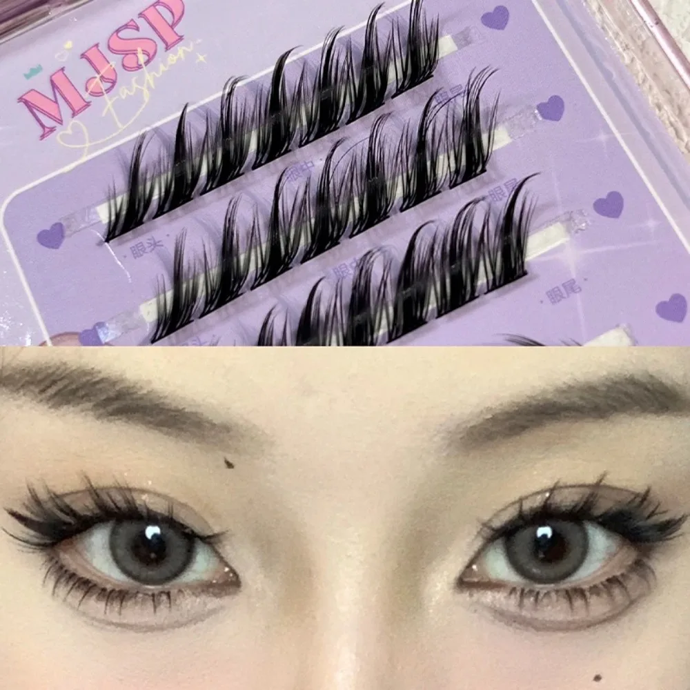 Skew Flying Fox False Eyelashes C Curl Hybrid Fairy False Eyelashes Segmented Little Devil Comic DIY Extension Lashes