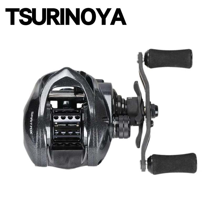 TSURINOYA SPIRIT FOX 50 Baitcasting Fishing Reel Brass Gear Ultra-light Smooth Finesse System 7.3:1 Long Casting Versatile Wheel