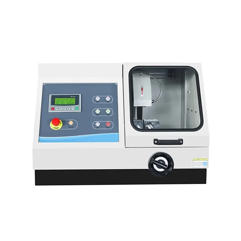 Specimen cutting machine with water cooling device Automatic steel cutting Safety protection Metallographic small cutting
