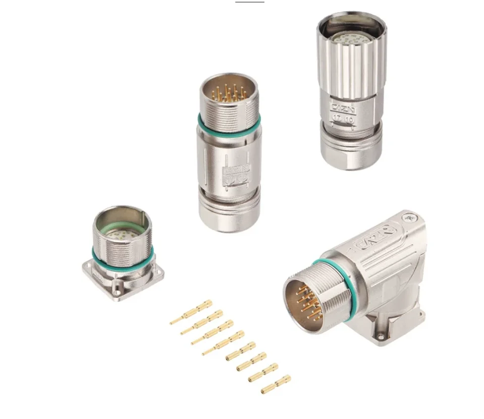 M623 aviation plug 12 19 hole 17 core 6 pin 8PIN servo motor encoder power signal male and female socket