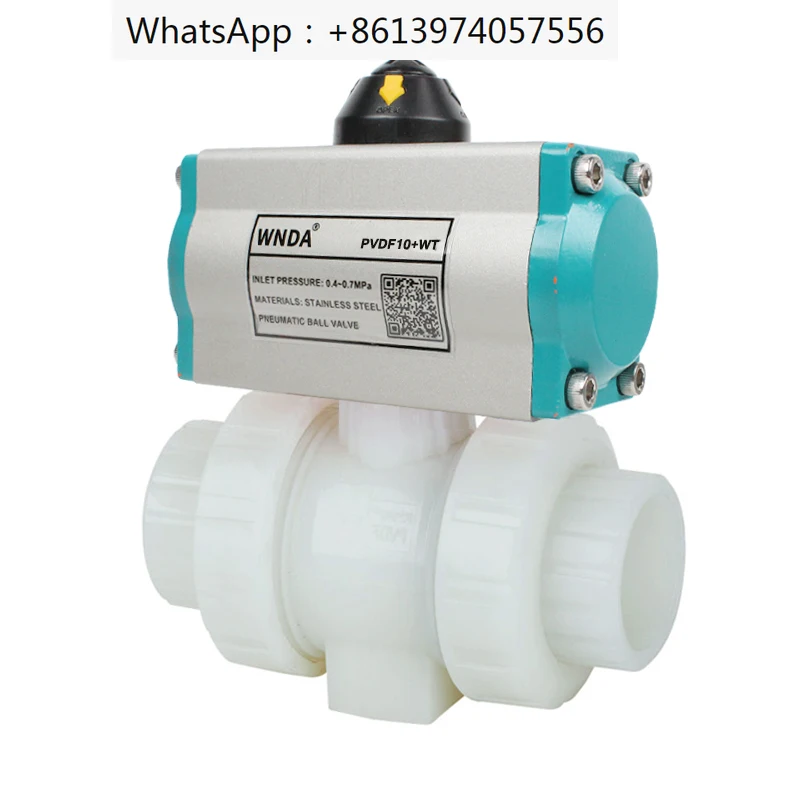 

Pneumatic double acting ball valve with movable joint, corrosion-resistant, strong acid and alkali high temperature ball valve