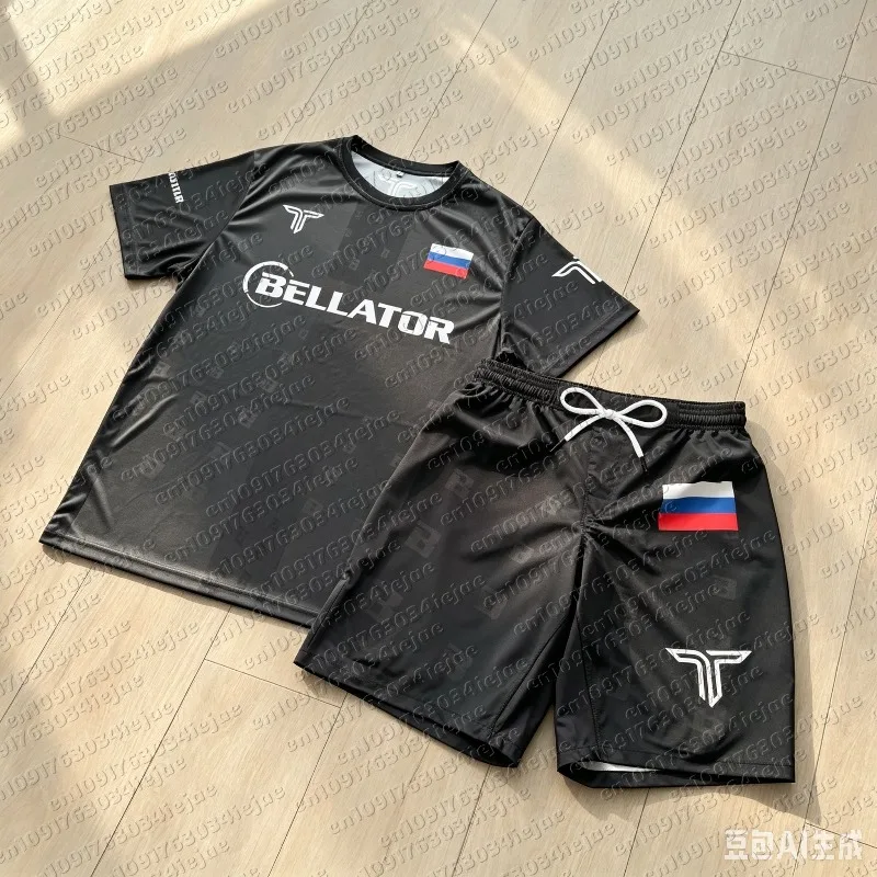 Image of MOTO 2026 Neuer Bestseller Boxanzug, Schnelltrocknend und Atmungsaktiv, Sportset, Lauf-Trainings-T-Shirt + Shorts Zweiteiliges Set