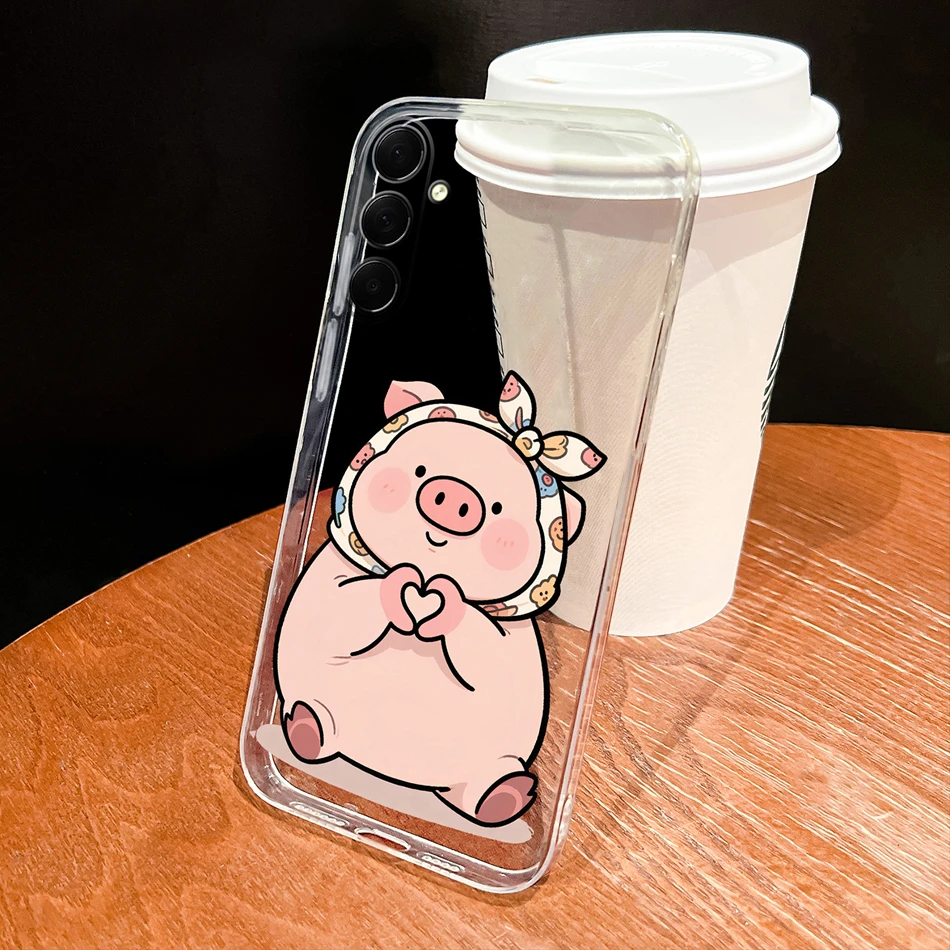 حافظة لهاتف سامسونج جالاكسي M54 F54 M34 F34 5G كيوبيد-Angel غطاء حماية شفاف من السيليكون الناعم خفيف الوزن فوندا #5