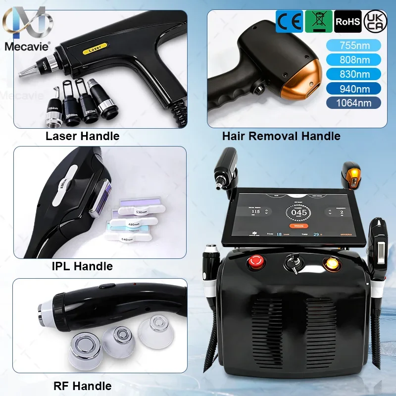 New Upgrade Pico Tattoo Removal Diode Laser Hair Removal 6000W Safety All Skin Types Unisex RF IPL Multifunctional Beauty Tools