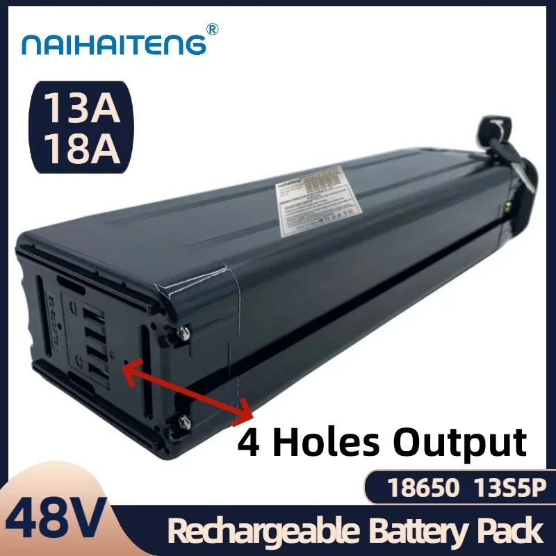 48V 13A 18A 13S5P 18650 Li-ion Rechargeable Lithium Battery pack For Silver Fish Shell Universal Folding Ebikes Vehicles