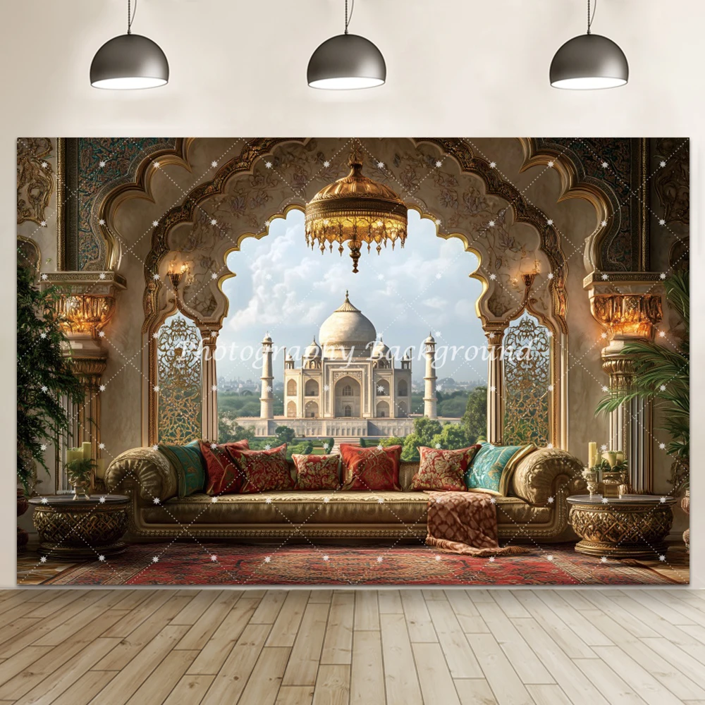 Morocco Castle Mosque Background Agadir Ancient City Medieval Vintage Arabian Palace Islamic Ramadan Photography Backdrop Props