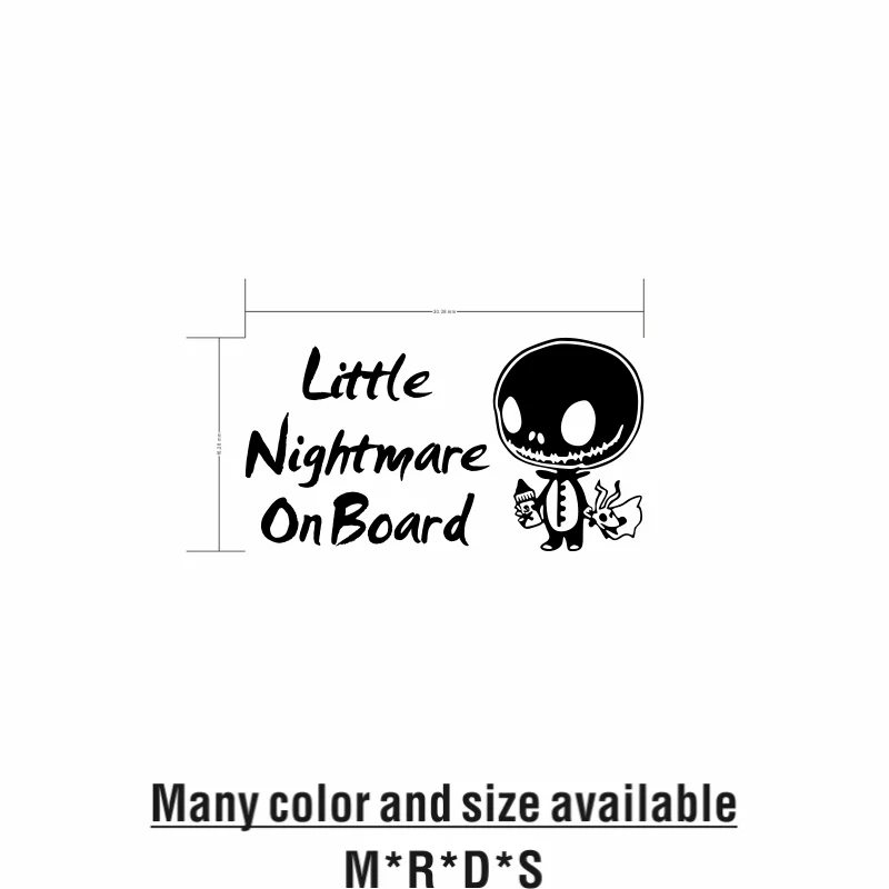 ملصقات على اللوحة من Little Nightmare لمستلزمات السيارات وإكسسوارات السيارات الخارجية وملصقات الفينيل المقاومة للماء للأطفال على متن السيارة # 79