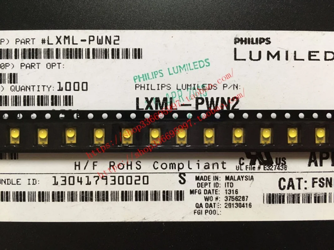 10pcs/ LXML-PWN2 3W High Power 3045 White Light 5000K LED Beads for Automotive Daytime Light