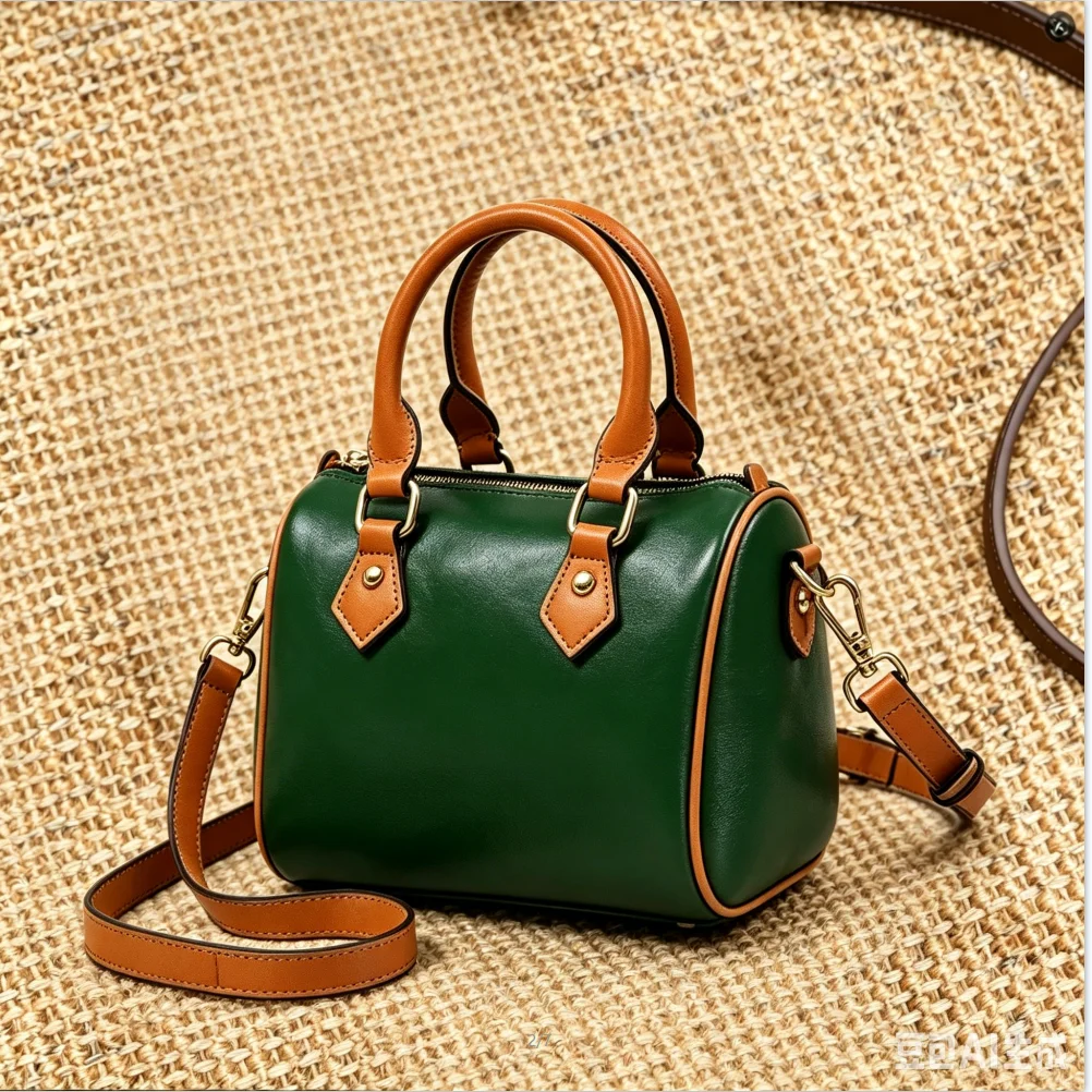Vintage Vollnarbige Rindsleder – Women Bags Green Bewertung und Preis