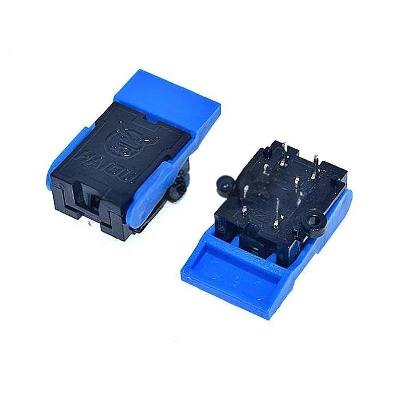 10PCS Telephone Spring-loaded Switch, Building Intercom Doorbell Reed Switch, Hook Switch Clip, 6-Pin Reset Micro Switch