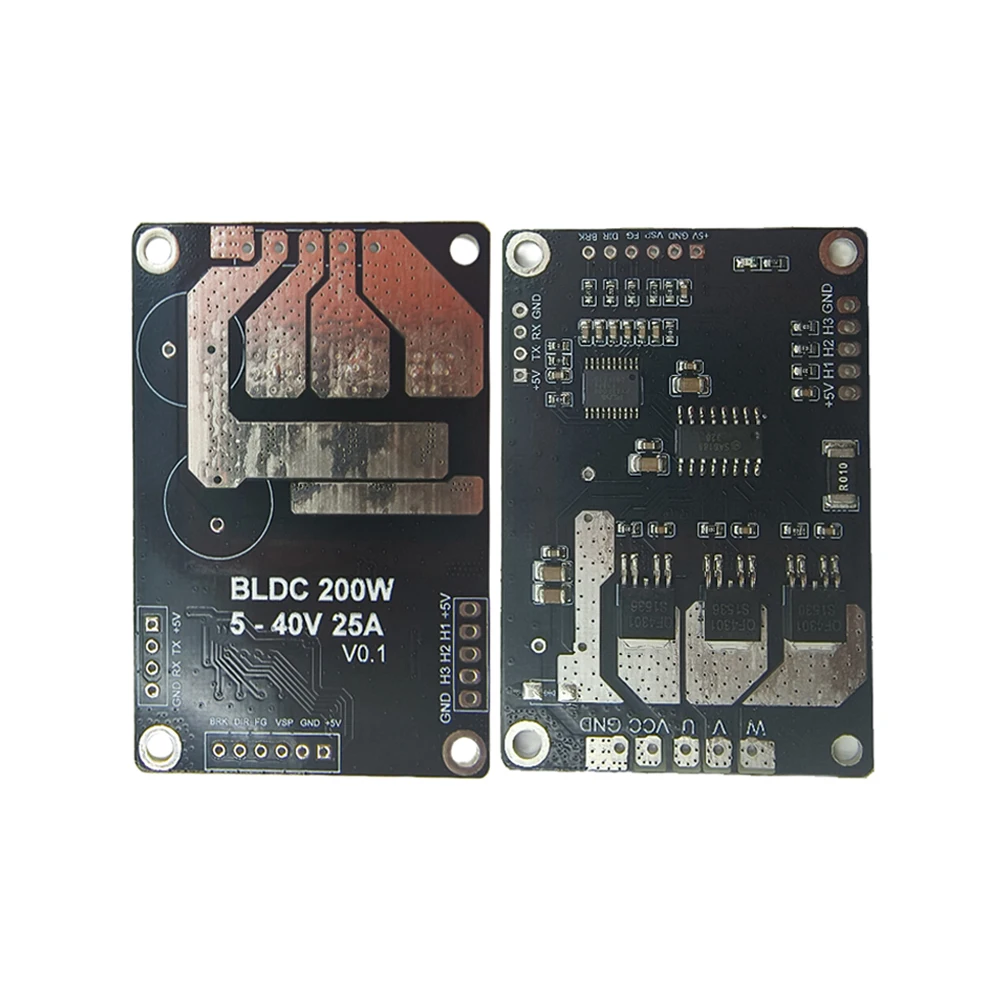 PWM 3 Phase Motor Drive Module BLDC 200W 5-40V 25A DC Brushless Motor Forward and Reverse Controller with Hall