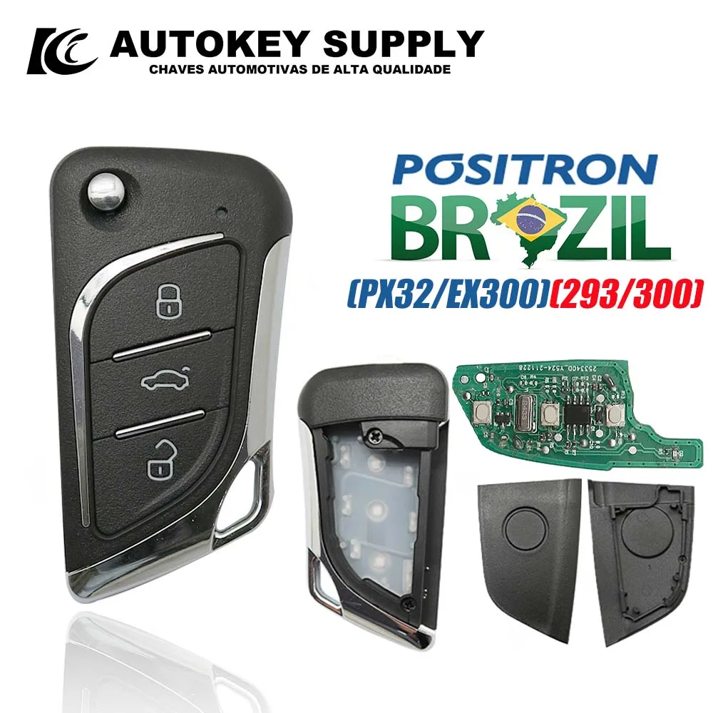 Autokeysupply AKBPCP176AT Double Program (293/300) Burglar Alarm Automatic Switching Program Control For Brazil Positron Flex