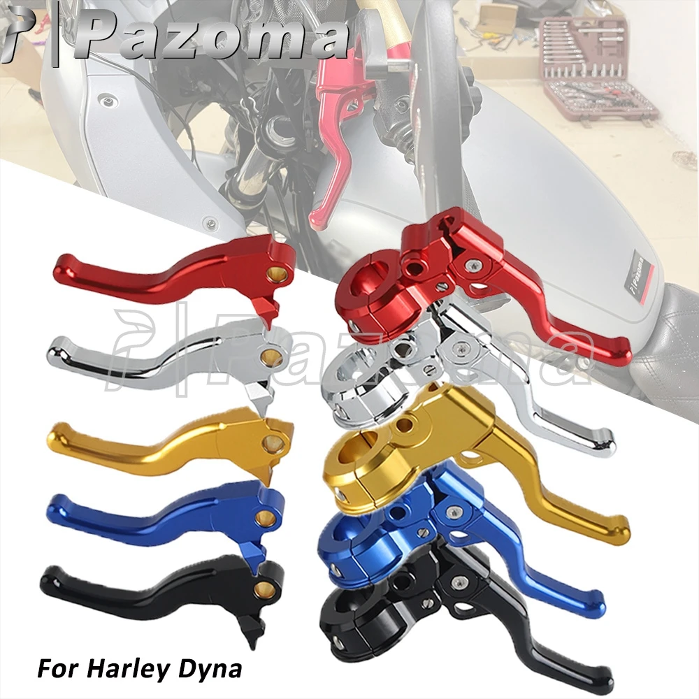 Short Clutch Brake Levers Motorcycle Handle Easier Pull Control Lever For Harley Dyna Wide Glide FXDWG CVO FXDWGI FXDWG2 FXDWG3