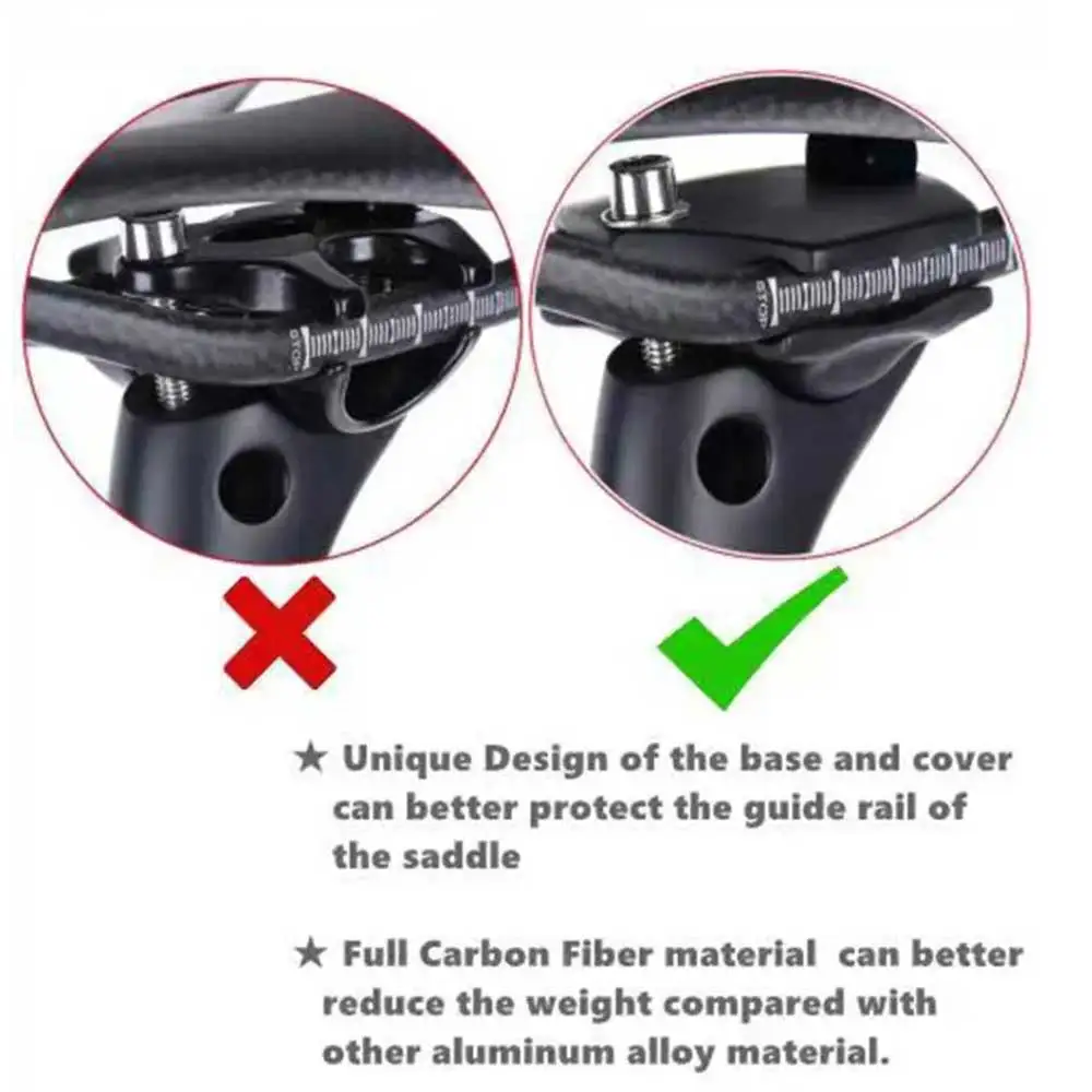 ELITAONE Bicycle Seat Post Parts carbon Fiber Base Cover Screw