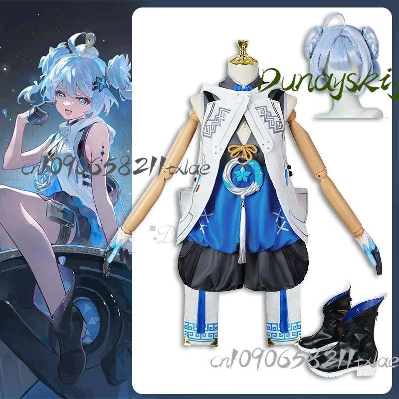 

Игра Wuthering Waves Youhu Косплей Костюм каваи прекрасные аксессуары парик полный комплект женские наряды для вечеринок Уиспан Кии Хэллоуин