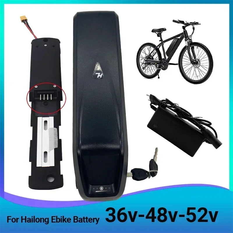 NEW 36V 48V 52V 40AH ForHailong Ebike Battery 40AH BMS for 350W 500W 750W 1000W Motor and Free Gift Charger