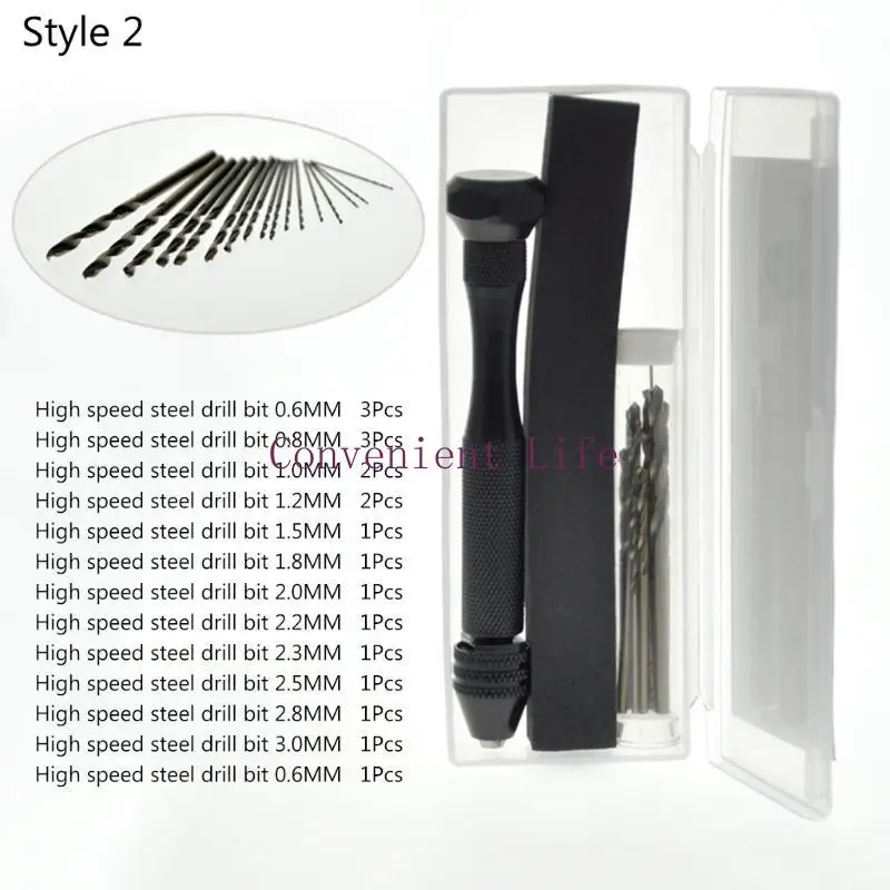 مجموعة مثقاب L1EE ملتوية سوداء اللون مقاومة للاهتراء، مواد عالية الجودة قوية