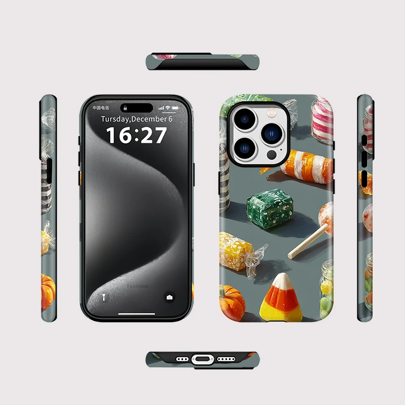 Fcicicase Hard PC Matte Phone Case for iPhone 17 Air 16 15 14 Plus 13 12 11 Pro Max for Magsafe Magnetic Luxury Painting Cover