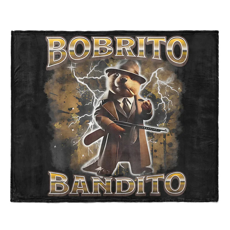 Gaslight Gatekeep Girlboss Bobrito Bandito Throw Blanket for Women Men Girls Boys Kids Pets Dogs Cats Couch Sofa